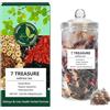 Bpoeee 7 Treasure Wellness Tea, Kidney Tea Formula Ginseng Seven Treasure Tea Bags, Ginseng Goji Beeren Tee, 20/40/60 PCS Formel Sechs Schatz Tee (1)