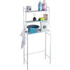WELL HOME MOBILIARIO & DECORACIÓN Well Home Mensola per lavatrice con 3 ripiani in colore bianco 65 x 25 x 155 cm