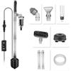 hygger 1350 LPH Pulitore per Ghiaia da Acquario, 15W Kit Sifone Acquario Elettrico Lunghezza Regolabile, Aspiratore Acquario Cambia Acqua Automatico Lav Sabbia Filtro Sifone