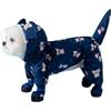 Harikaji Giacca impermeabile per cani di piccola taglia, protegge la coda, impermeabile, per cuccioli e cani di piccola taglia (orso blu navy, S)