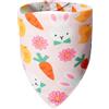 ICEMOOD Bandane per cani per Easter Day - Lovely Bunny Carrot Chicken & Daisy Flower Theme, Holiday Pet Costumes Scarf with Adjustable Snap Button, Large to Giant Breeds (40 kg+)