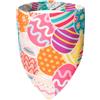 ICEMOOD Easter Dog Bandane Colorful Eggs - Pet Scarf with Adjustable Snap Button Cute Holiday Costumes, Large to Giant Breeds (40 kg+)
