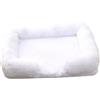 Hixingo Cuccia Cane Interno Taglia Grande Media Piccola, Cuccia Gatto Interno di Peluche Cuscino Cane Sfoderabile e Lavabile Morbido Peluche Cuscino per Cani (Bianco,40 * 35 * 12CM)