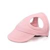 Hixingo Cappello da Baseball per Cani, Estate Berretto Cane Sport Protezione Solare Costumi Cane Accessorio con Fori per Le Orecchie e Cinghia Regolabile per Piccolo Cane Cani (M,Rosa)