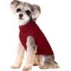 FANSU Maglioncino Cane, Inverni Caldo Maglione Cane, Lavorato a Maglia Maglioncino per Cani e Gattino, Felpa Cane Vestiti Gatto, Cucciolo Cane Taglia Media Cani di Taglia Grande (S,Rosso Natale)