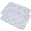 FANSU 2pc Tappetino per Cani, Stampe Carine Assorbenti Tappetini Igienici per Cani, Traversine Cani Lavabili, Tappetino per Addestramento del Cane Riutilizzabile (40x30cm,Bianco)