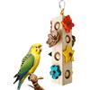 Generico Giocattoli Da Masticare Per Pappagalli - Giocattolo Da Masticare Per Ara Cockatiel, Attività Di Arricchimento In Legno | 26x4x4cm Strappo Giocattolo Di Formazione Per Inseparabili Conuri Fring
