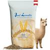 Leimüller Mangime per Alpaca Pellets 25 kg - Mangime di qualità austriaca privo di OGM - per alpaca, lama, cammelli e camelidi del Nuovo Mondo - Riempito a mano dal 1609
