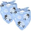 Honexa 2 confezioni di bandana per cani leggera e traspirante sciarpa quadrata regolabile per cani gatti di piccola taglia media grande animale domestico carino modello di lana di pecora