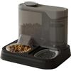 Rrlihjgu Dispenser Automatico Per Gatti - Erogatore Cibo e Acqua per Animali Domestici,Alimentatore 2 in 1 Antischizzi per Viaggi, Case con Più Animali, Vacanze e Appartamenti