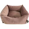 FASHION ANIMALS Cuccia Cane Completamente Sfoderabile in Morbido Velluto (S-Rosa)