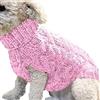 YAHU Maglione Caldo Abbigliamento per Cane Gatto Abito in Lana Abbigliamento Invernale per Maglieria Pet Puppy Cat Vest Costume per Piccoli Cani Chihuahua Pug