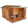 ORIGINAL LEGNO Acquista in Fabbrica Cuccia in Legno con veranda per Cani da Esterno Tendina Omaggio MADE IN ITALY mod. Italy D - Pastore 102x125xH78