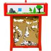 AntHouse - Formicaio di Sabbia | Kit T 3D 15x15x1,5 cm | Fattoria di Formiche Rosso | Formiche Incluse