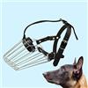 BERULL Maschera Dog Muso in Acciaio Inox Carrello Pet for Il Tedesco Pastore Belga Malinois E Rottweiler Bocca della Copertura for Il Mordere Masticare Barking