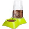 Paluplus Distributore Automatico Cibo Secco e Acqua, Misura 20x30x31 cm, Dispenser crocchette per Cani e Gatti con Gommini Antiscivolo, Capacità 3,5 Litri -866F (Verde)