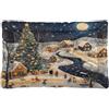 Sevdomey Christmas Cottages - Cuccia per animali domestici, per cani e gatti, lavabile, morbido e confortevole, con fondo antiscivolo, per cani di taglia piccola, media e grande, 60 x 90 cm