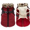 Generico Cappotto per cani per la stagione fredda, vestiti caldi per costumi da bassotto | Cappotto caldo invernale riflettente per cucciolo | Gilet per cani con pettorina incorporata per cani di piccola e med