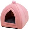 ADUODAO Cuccia per gatti a forma di tana cuccia per cani piccola | 33*33*36cm,nido portatile per animali, con cuscino, rimovibile e lavabile, interno, domestici con tappetino