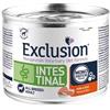 Generico EXCLUSION Adult All Breeds Intestinal Cane gusto Maiale e Riso | alimento umido completo per cani adulti di tutte le razze con disturbi intestinali, monoproteico, dietetico, 6 lattine da 200gr.