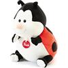 Trudi Coccinella Molly Coccinella Peluche Mascotte e animali fattoria. Regalo del compleanno e festa mamma e papà | 17x25x22cm taglia M | Animali da fattoria | modello 23561