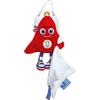 Doudou et Compagnie - Mascotte Licenza Ufficiale delle Olimpiadi di Parigi 2024 - Peluche Pantin con Doudou - per Neonato - 22 cm - Rosso - JO2421