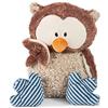 NICI- Plush Toys Peluche Gufo Oscar con Testa Girevole 50cm, Singolo, Colore Marrone/Blu, 50 cm, 46093