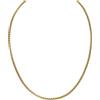 Purelei Bold Box Chain - Collana da uomo, impermeabile e regolabile, in acciaio inox e placcatura in oro 14 K, pezzo pulito per tutti i giorni, Eine Grösse, Acciaio inossidabile, Agata