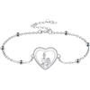 Yinsen Bracciale Sorelle Donna Argento 925 con Cofanetto Regalo-Regali di Amicizia per Sorelle