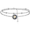 Yinsen Bracciale Daisy Donna Argento 925 Bracciale Fiore con Confezione Regalo-Per i Regali dei Gioielli Delle Ragazze delle Donna