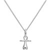 jewellerybox Argento sterling bambino ciuccio ciondolo su catena 16 - 55,9 cm e 24 pollici (61 cm), cod. CHZ-725-24