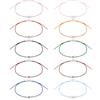 Tenare Set di 10 Pezzi di Bracciale con Angelo Custode Bracciale d'Angelo Portafortuna Braccialetti dell'Amicizia Regolabili per Coppie Amanti San Valentine Natale Regalo