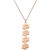 MeMeDIY Collana con Zampa di Cane Personalizzata per Donna Nome Inciso in Acciaio Inossidabile/Argento Sterling 925 1-4 Collana con Zampa di Gatto Gioiello Personalizzati (Oro rosa 4)