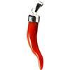 gioiellitaly Cornetto portafortuna in corallo rosso del Mediterraneo e argento 925 ciondolo uomo donna corallo vero lunghezza 2,5 cm circa