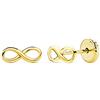 Inmaculada Romero IR Orecchini d'oro 18K INFINITE SIMBOLO 8MM. Vite di chiusura liscia