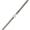 ForFox Collana a catena serpente snake tonda in argento sterling 925 per uomo donna 3mm 65 cm