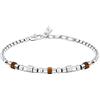 Morellato Bracciale Uomo in Occhio di Tigre, Acciaio, Collezione PIETRE - S1743