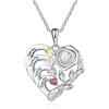 jewelora Collana per la mamma con nome pietra natale Collana da donna personalizzata Collana Love rose Gioielli per la festa della mamma Natale Compleanno