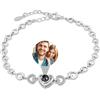 AAQ Bracciale con foto personalizzata - bracciale con proiezione e immagine incorporata, personalizzato unisex, regalo donna/mamma/moglie personalizzato
