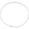 Bling Jewelry Collana Semplice Minimalista Del Collare Del Collegamento Della Catena Della Graffetta Dell'Argento .925 Arrotondata Per Le Donne Adolescenti Leggera 14 Pollici 3.5Mm