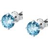 BLUESPIRIT Orecchini da donna, Argento 925, Zirconi Azzurri, Collezione Aurora, Idee Regalo - P.25U201001600
