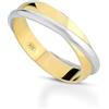 Donipreziosi Anello Per Sempre Personalizzato in Argento 925 Placcato Oro Giallo, Made in Italy - Fedina Personalizzabile con Incisione Nome e Data - Fede Elegante Ipoallergenica con Certificato (Singolo)