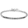 S'Agapõ Bracciale Uomo in Acciaio e Zirconi | Collezione Tricky - STK03