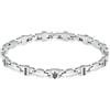 MASERATI Bracciale Uomo in Acciaio inossidabile, Pietre Preziose, IP Nero, Collezione Iconic - JM423AVD17