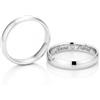 Argenteria MB Coppia Fedine Fidanzamento Personalizzabili in Argento 925 con Incisione, 2 Anelli Fidanzamento Lui e Lei, Fedina Personalizzata Uomo Donna,Idea Regalo San Valentino Compleanno