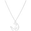 Fauna Collana Lontra Peltro Artigianale — Animale Totem Regolabile, Catena o Cordino, Finitura Oro o Argento, Regalo Donna Uomo Bambino, Fatto in Francia