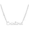 Magic In The Moonlight Collana NOME donna in acciaio 316L | ciondolo con nome personalizzato | fatte a mano, Made in Italy, ACCIAIO | CRISTINA