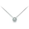 Roger Gems Catenina girocollo Punto Luce Roger Gems con Diamante Naturale IF 0.02ct in oro bianco 18kt