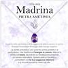 Bramart Collana Madrina Pietra Ametista Regali per lei Idea Regalo per madrine Argento Oro Natale Compleanno Comunione Cresima - Cofanetto con DEDICA incluso (Pietra Ametista Madrina arg)
