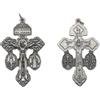OVUNQUE PROTEGGIMI Croce crocifisso del Perdono. Ciondolo religioso. Medaglia Madonna Miracolosa. Medaglia San Benedetto. From Italy. Made in Italy. (5)